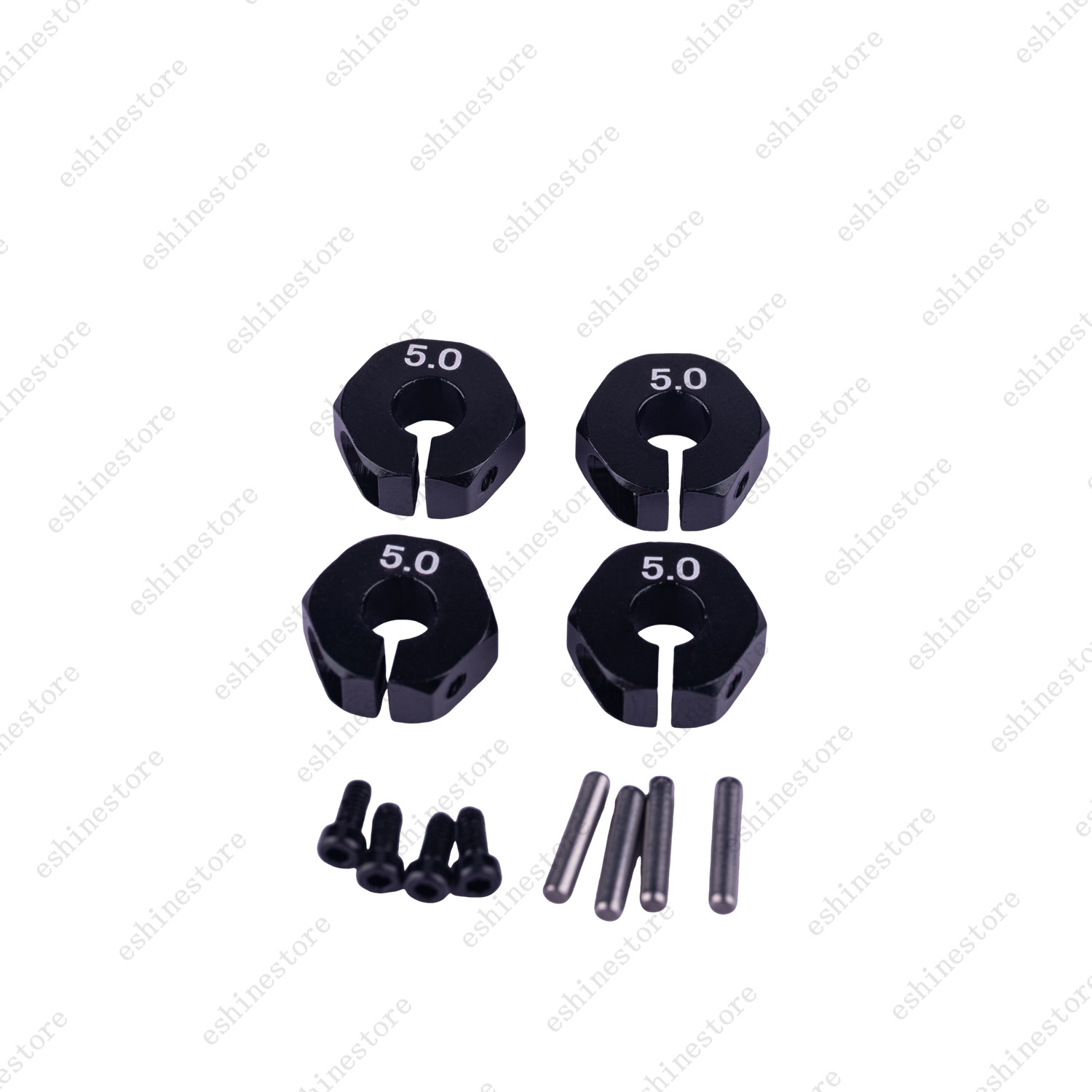 4pcs 12mm Hex Wheel Hubs for 1:10 RC Cars (5mm Thickness/5mm Bore) – 9 Colors