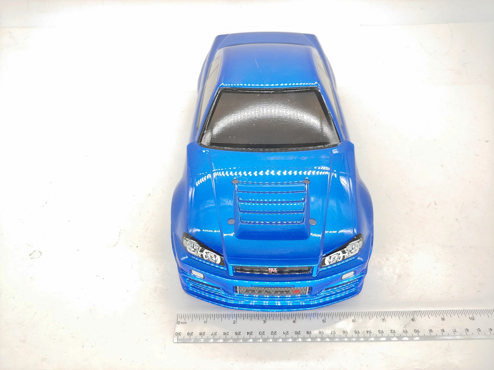 Painted Blue Nissan Skyline GT-R R34 Nismo Body for 1/10 RC Drift Car Used