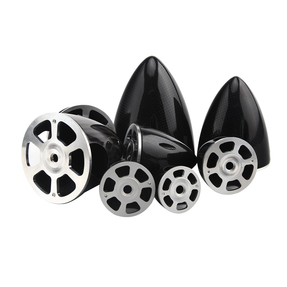 2 Blade 1.75inch Carbon Fiber Spinner W/Aluminum Backplate Electric Plane FM