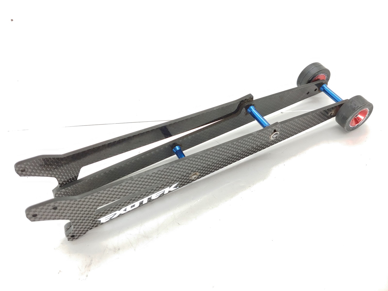 Exotek Racing Adjustable 12″ Carbon Fiber and Alloy Wheelie Bar for DR10