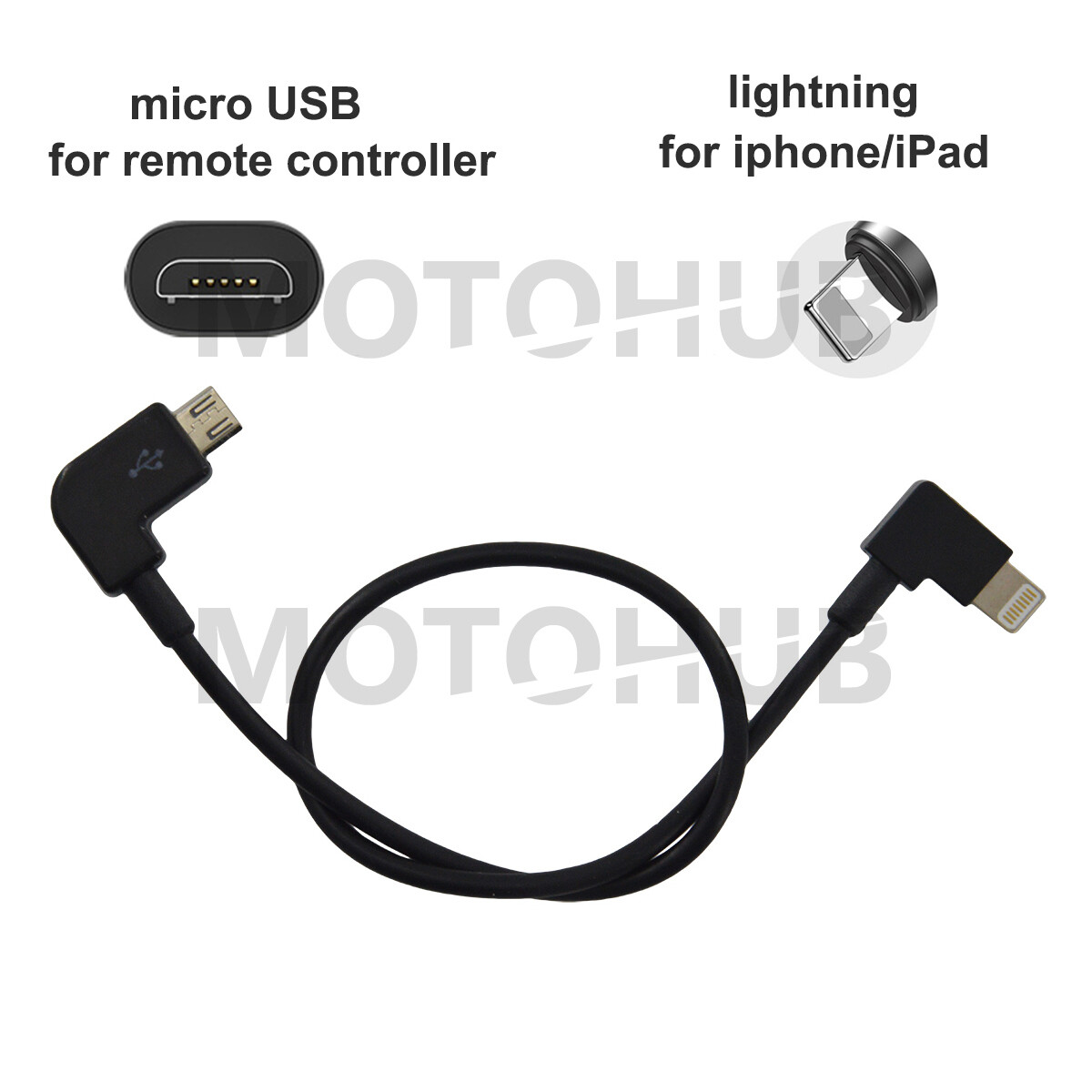 Micro USB Cable OTG 90° for DJI Spark, Mavic 2 Pro, Zoom, Air Control Controller