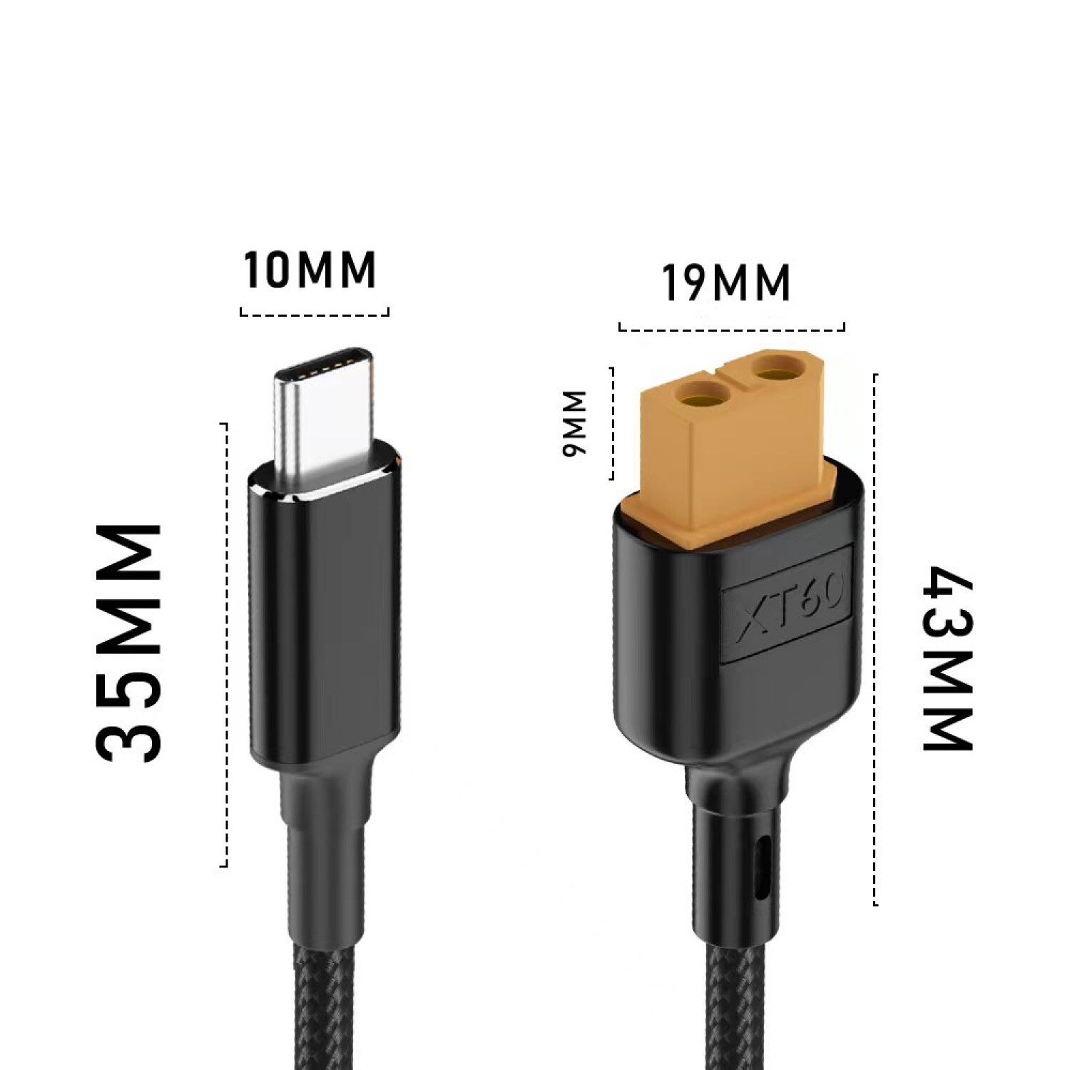 USB Type-C TO XT60 Port PD QC Charger Cable 100W 20V 5A Charger Converter