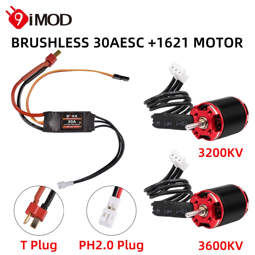 9IMOD Brushless 30A ESC &1621 Motor Combo Mini For 1/18 RC Car Axial SCX24 TRX4M