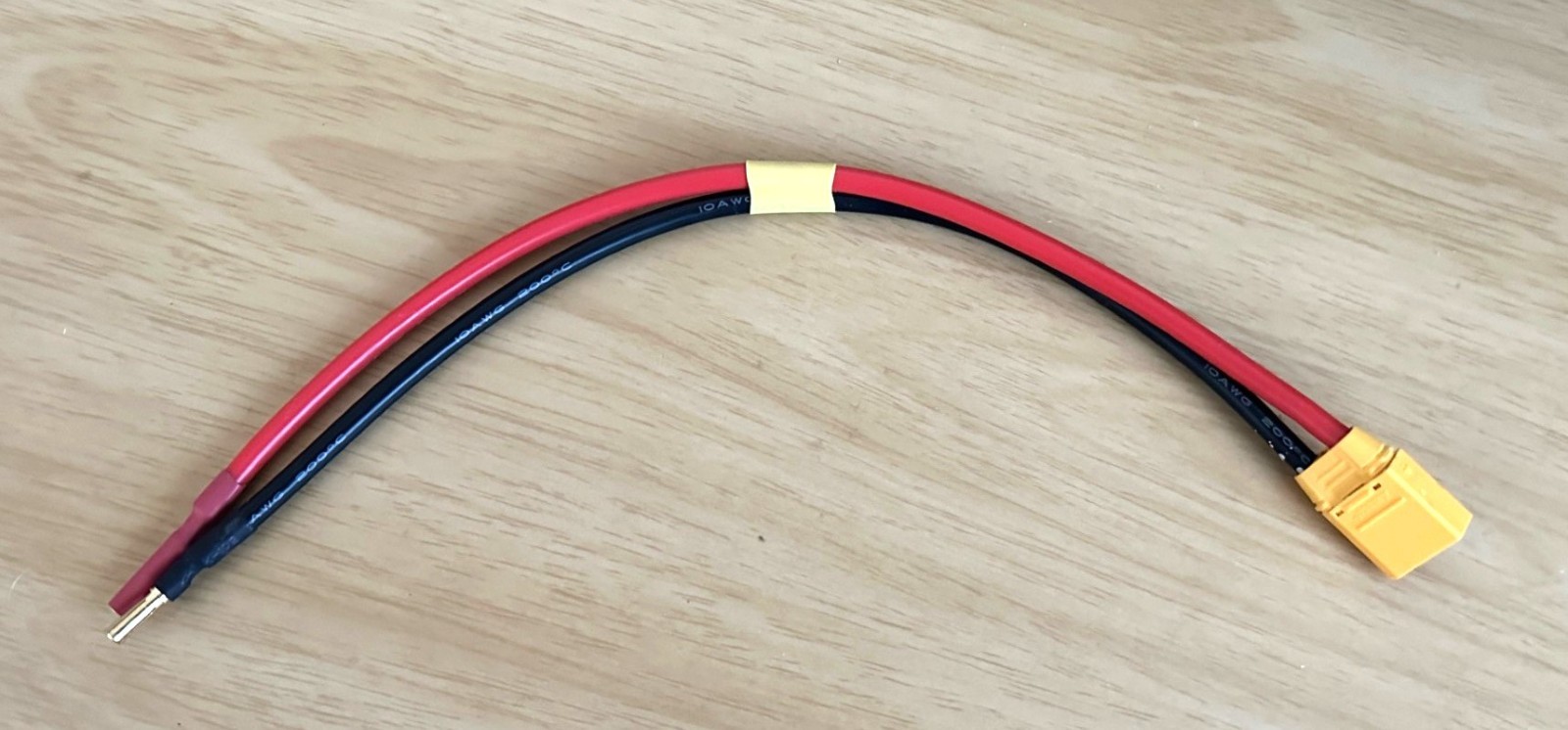 XT90 Male to 4 or 5 MM Male and Female Bullet 14,12,10 AWG Length 12″, 18″,24″
