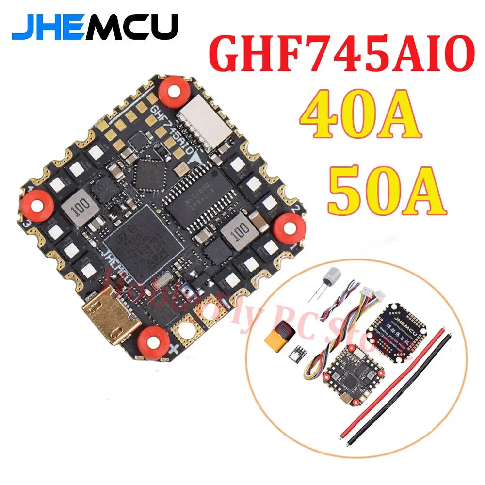 JHEMCU GHF745AIO MPU6000 F745 Flight Controller G071 40A / 50A 4in1 ESC 3-6S