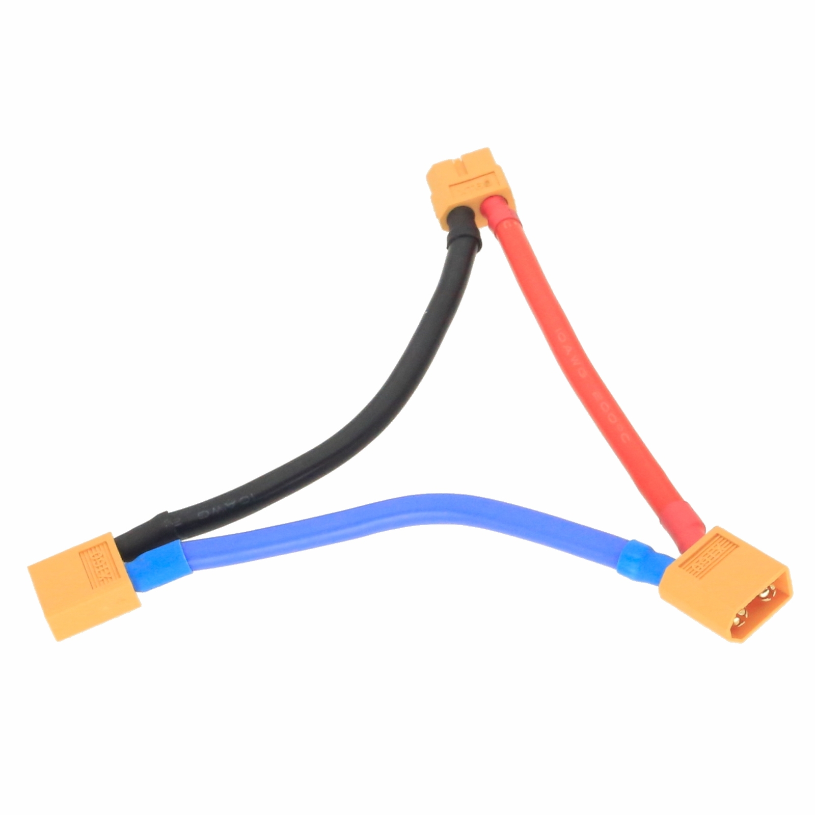 Series Wire XT60 1 Female to 2 Male 10AWG 10cm Serial Cable Adapter