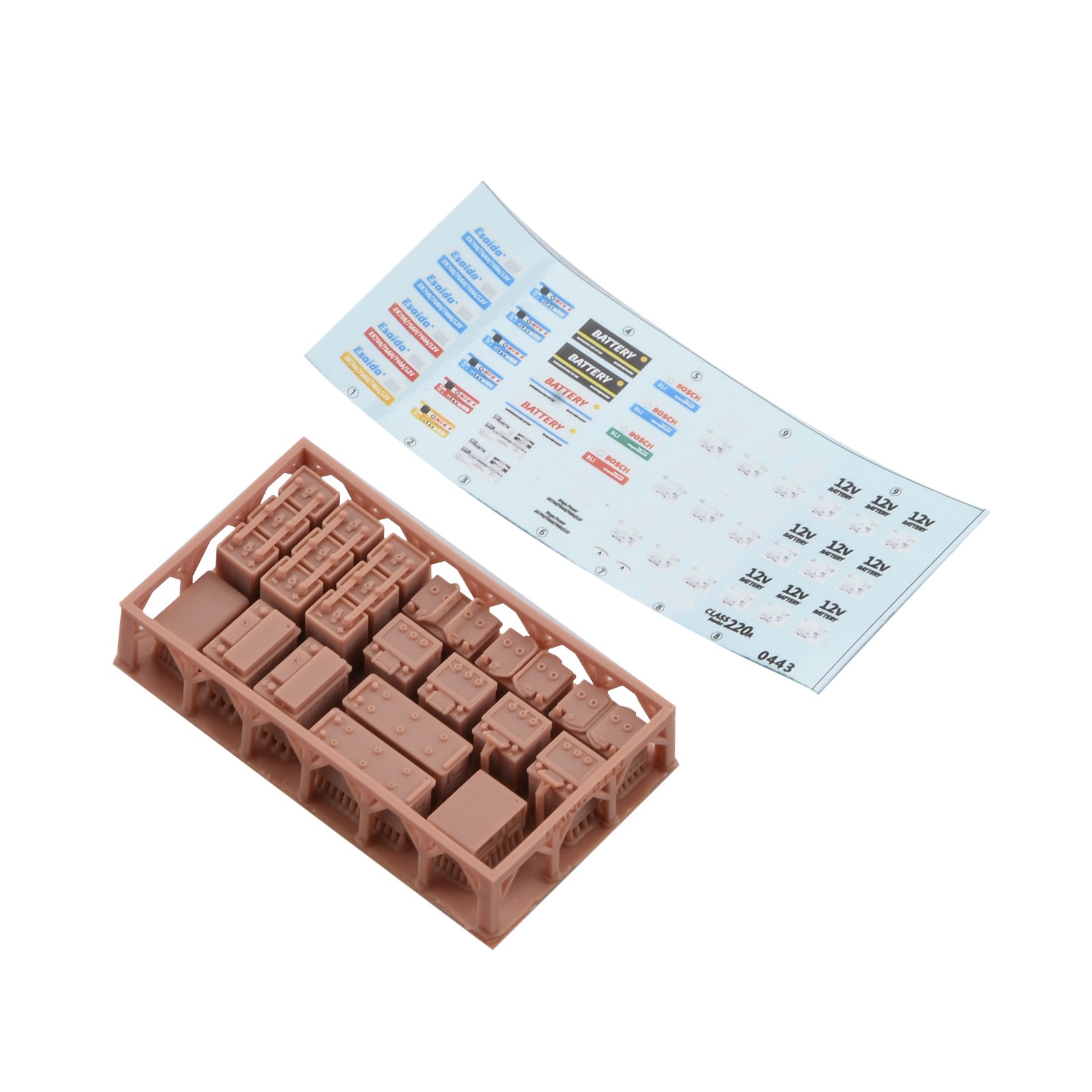 1/35 Resin Modern Battery w/Stickers Sheet Soldier Mannequin Figures Scene Kit C