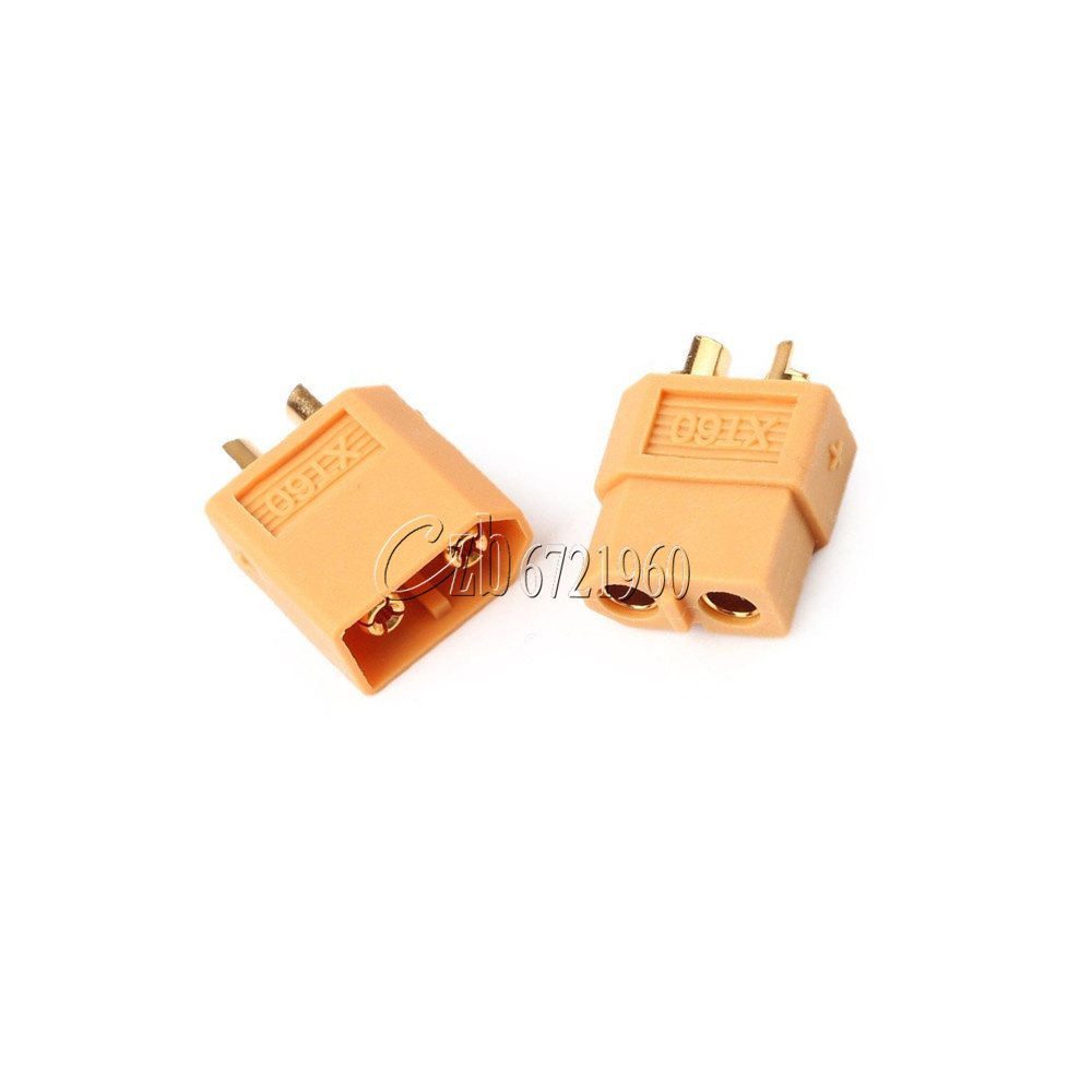 20PCS 10Pairs XT60 Male Female Connectors Plug for Lipo Battery ESC Motor Yellow
