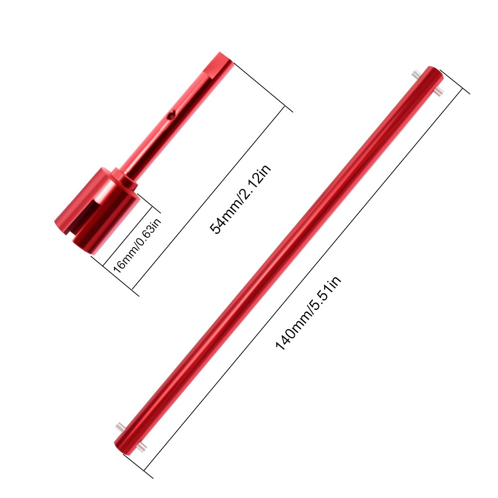 9IMOD Aluminum Center Drive Shaft for TT02 TT02B 1/10 RC Touring Car Upgrade