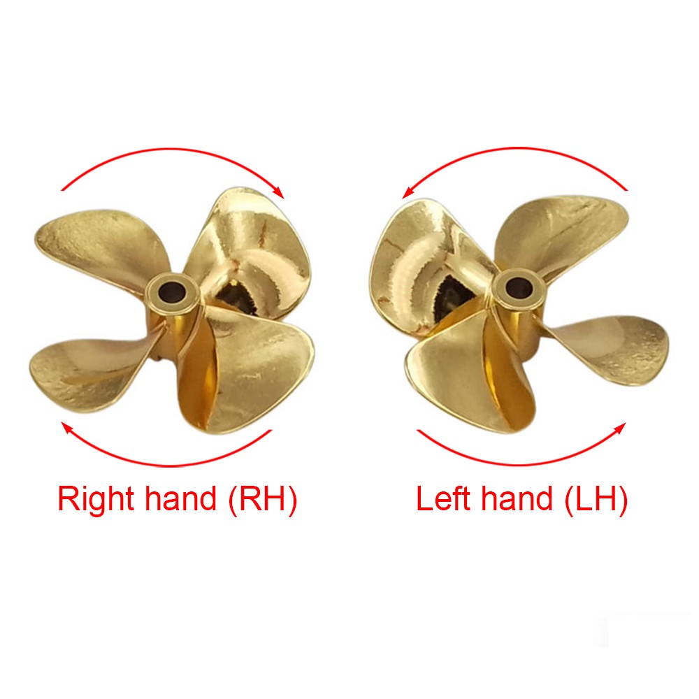 1PC RC Boat Propeller 5mm 60mm CW CCW Metal Prop fr RC Fishing Bait Boat Tug ROV