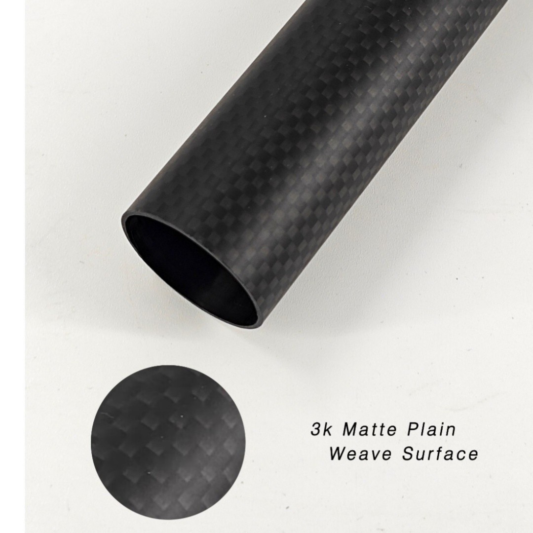 3K Carbon Fiber Tube OD39 40mmxID 34mm 35mm 36mm 37mm 38mm x 500mm Rolled Poles