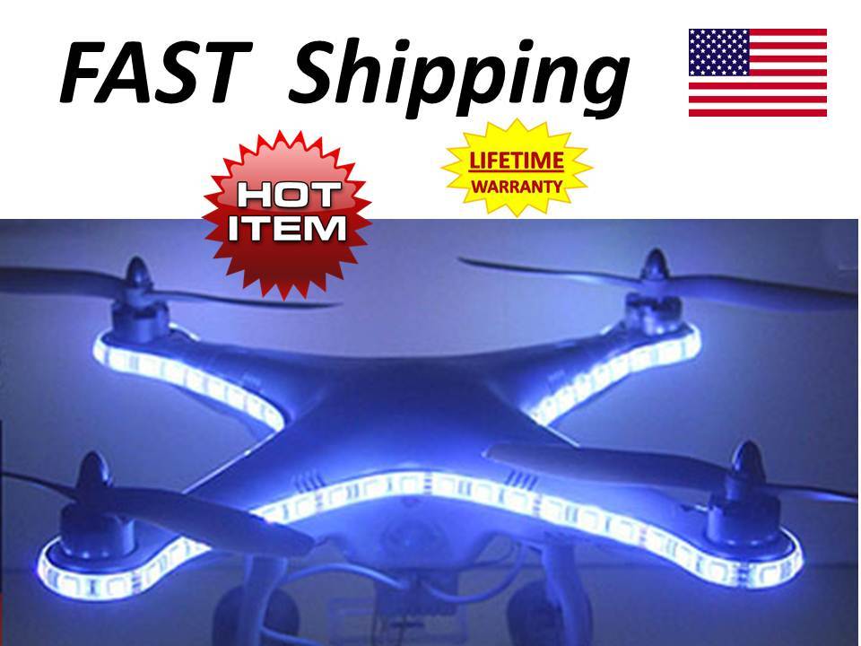 Drone / Multicopter – LED light kit – all colors GREEN red BLUE hid white ORANGE