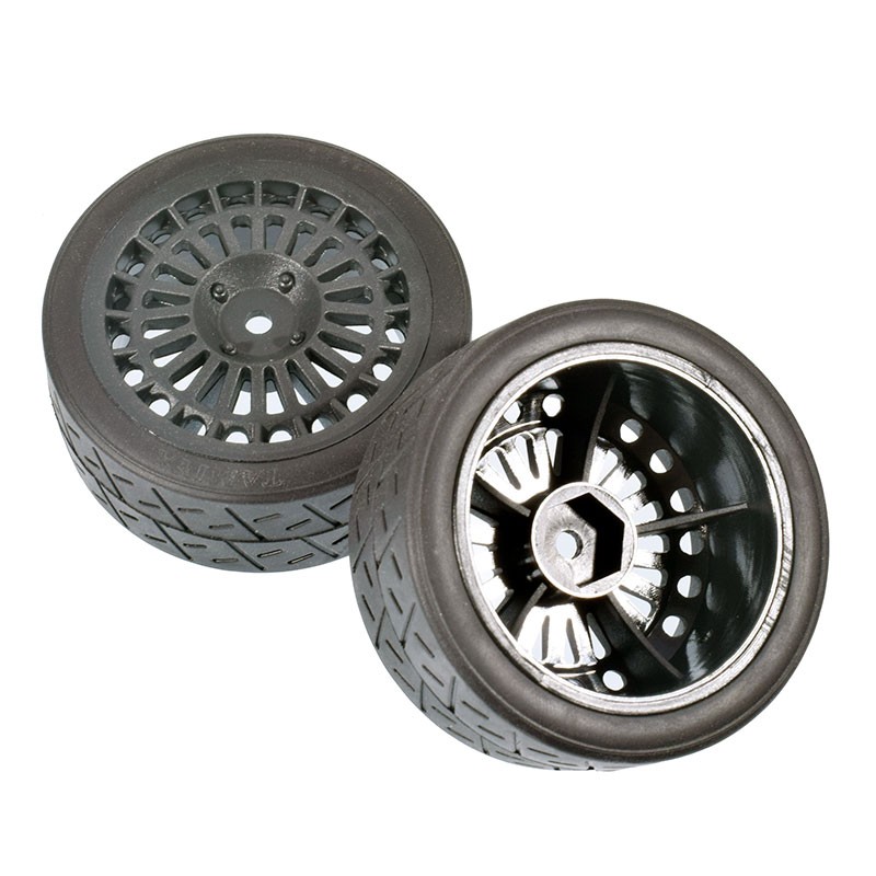 1/10 Onroad Touring Rc Car Wheels & Rubber Tires Set for Tamiya HSP HPI MST FW06