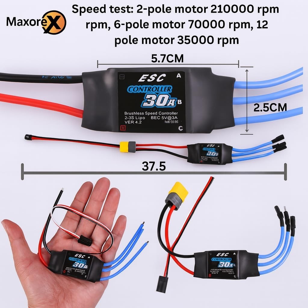 DIY RC Airplane Kit A2212 KV1000/KV1400/KV2200 Motor 30A ESC 4 Servo 2 Matching