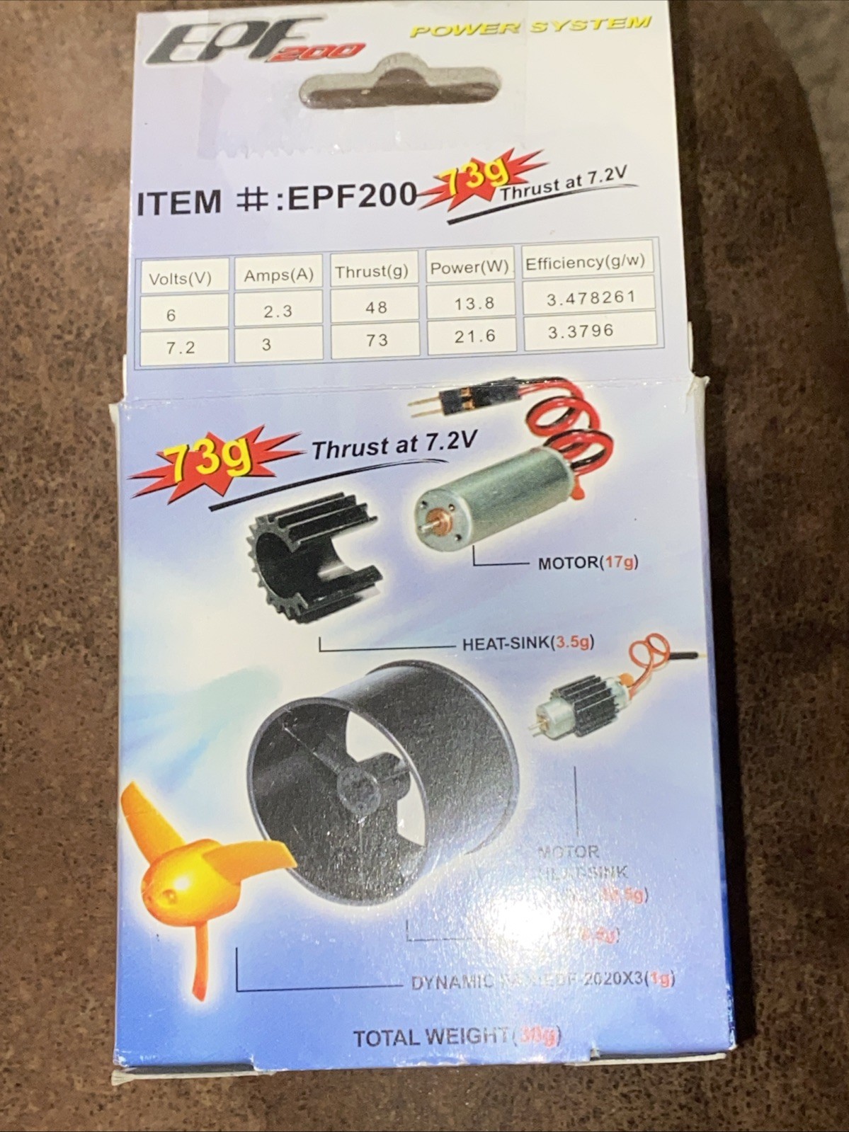 Maxx Products Mpi ELECTRIC DUCTED EPF 200 FAN POWER SYSTEM Model Airplane