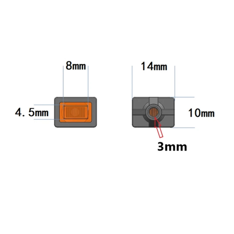 Side Skirt Lights for 1/14 Tamiya RC Truck Car Scania R730 R620 R470 56323