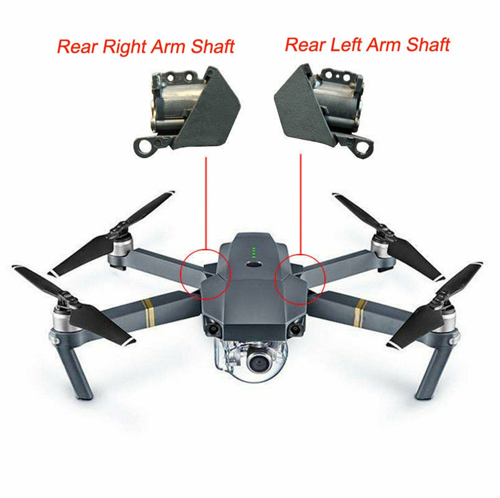 1 Pair Repair Part Left / Right Rear Arm Shaft Axis For DJI Mavic Pro Drone