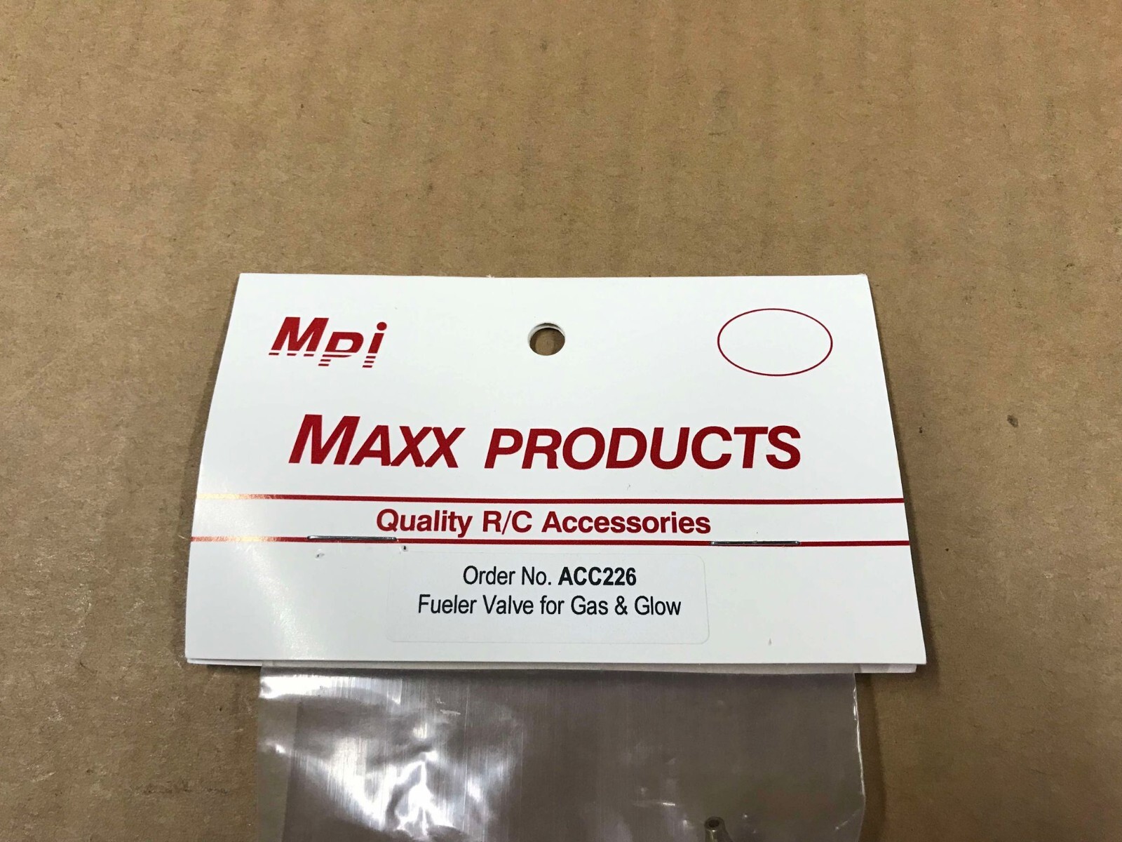 New MPI Maxx Products Quality RC Accessories, ACC226 Fueler Valve For Gas & Glow