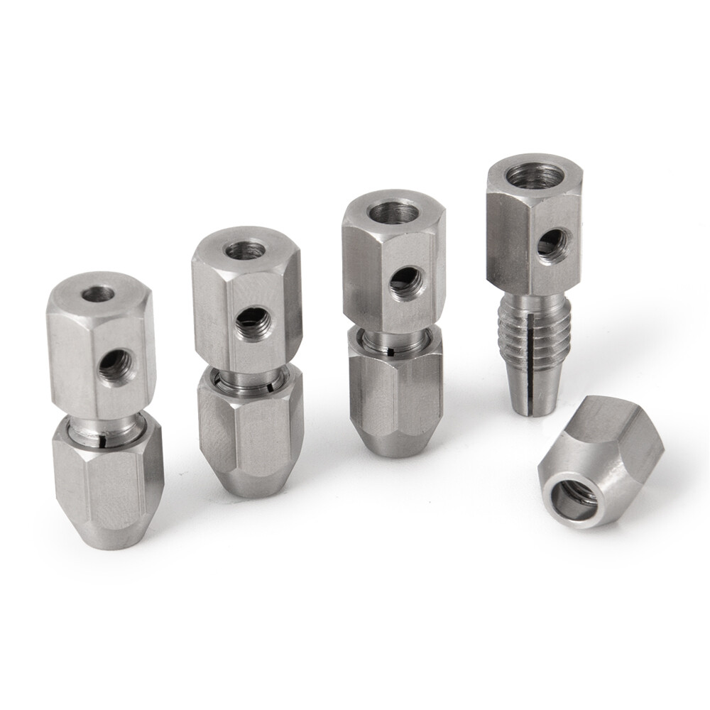 CNC 3.17/4/5/6mm to 4mm Flex Collet Coupler Motor Shaft for RC Boat coupling