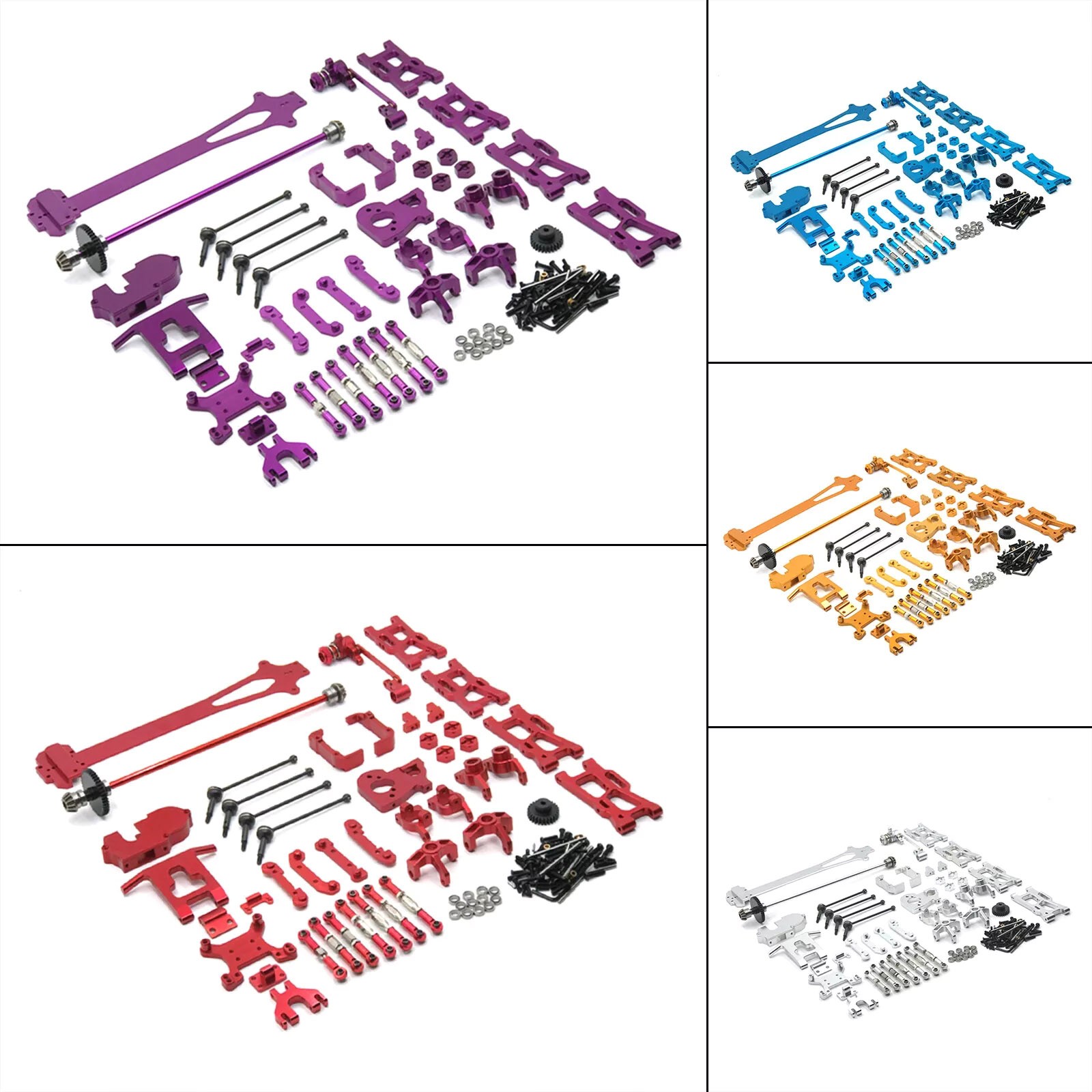 New Full Metal RC Truck Upgrade Patrs Kits For Wltoys 124016 124017 1/12 RC Car