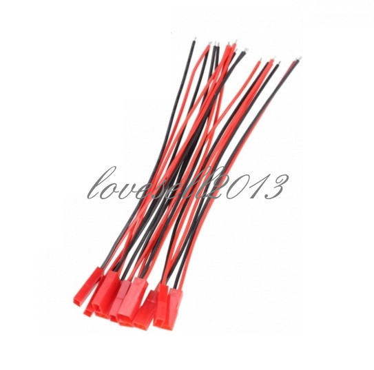 20Pairs Micro JST 1.25 2-Pin Male and Female Connector plug with Cables 100mm LO