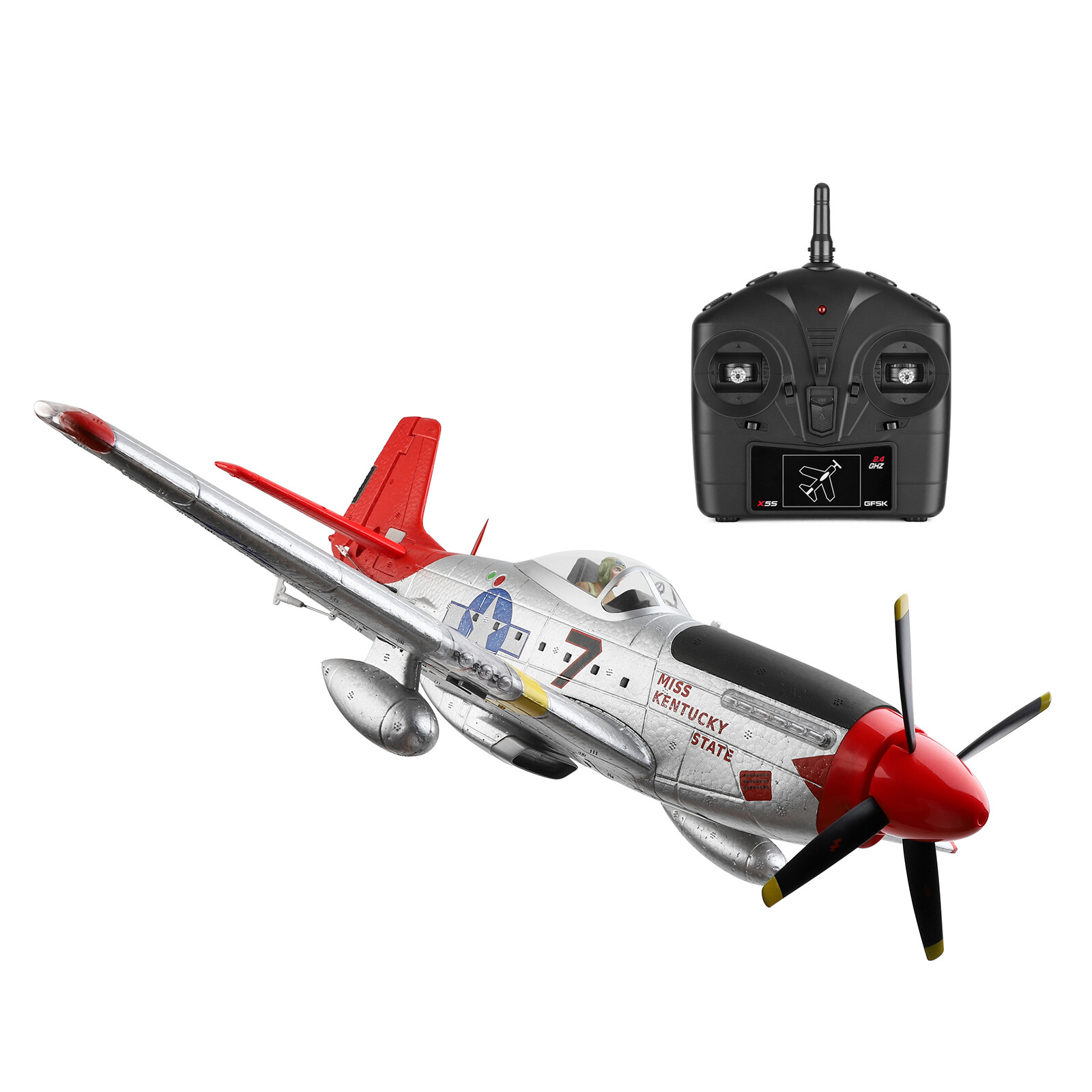 WLtoys XK A280 RC P51 Fighter 4CH Airplane 3D/6G Fixed Wing Brushless Toy E4