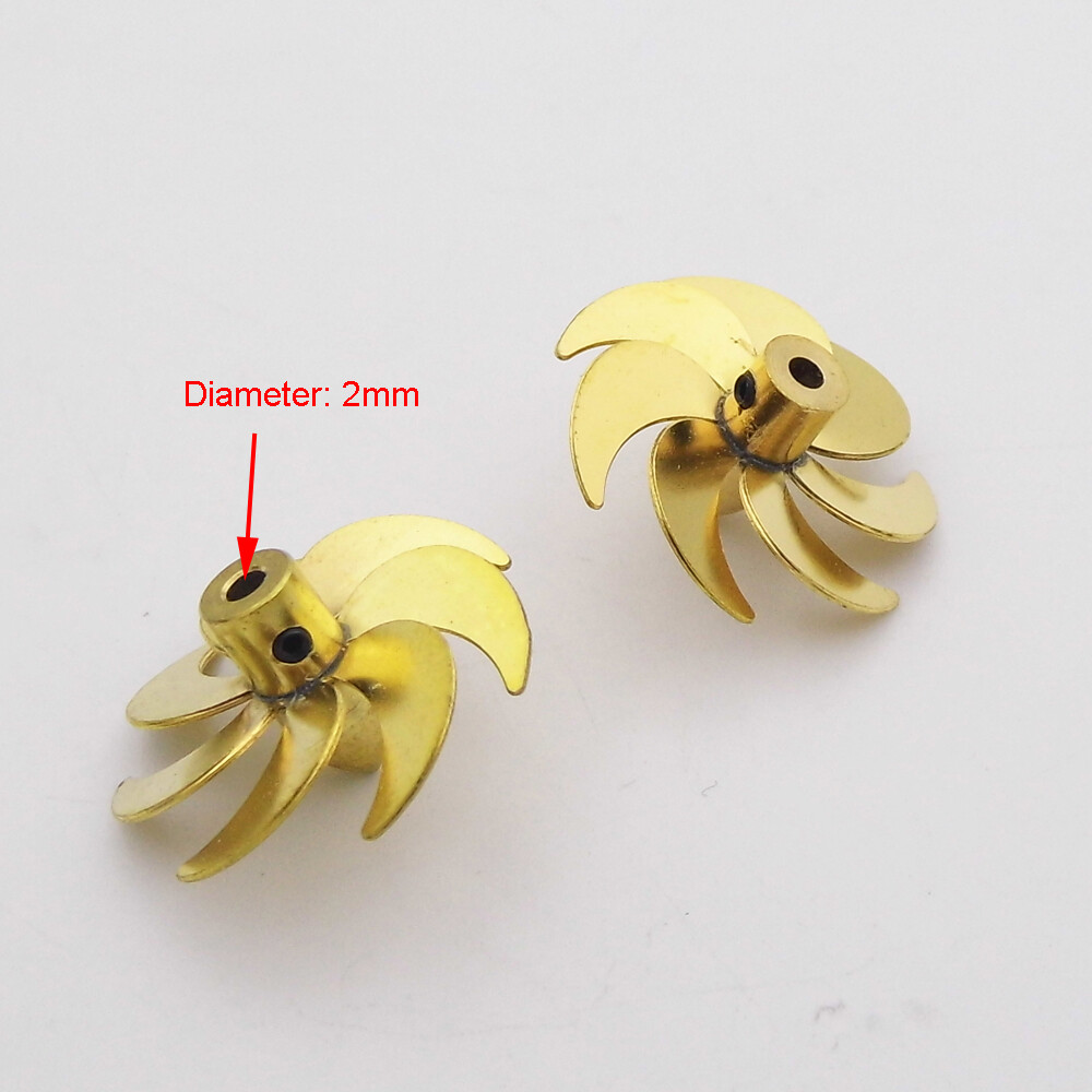 RC Boat 7-balces CW CCW Propeller 22mm Prop fr 2mm Shaft Submarine Scale Marine