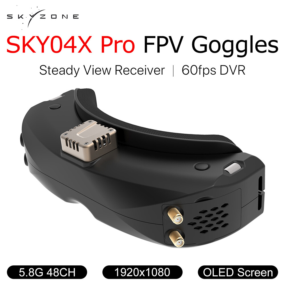 SKYZONE SKY04X PRO OLED 5.8G 48CH Steadyview Receiver 1920X1080 DVR FPV Goggles
