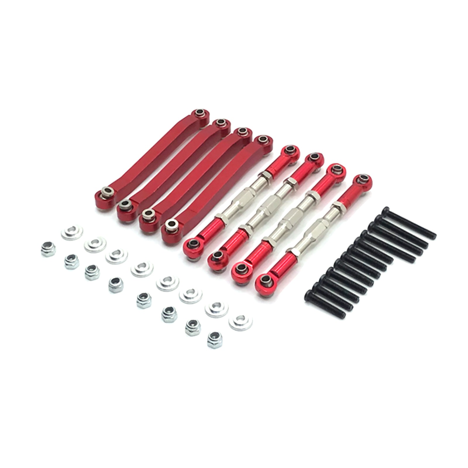 1/12 RC Car Red Chassis Pull Rods Suspension Tie Rod For MN D90 D96 MN98 MN99S-