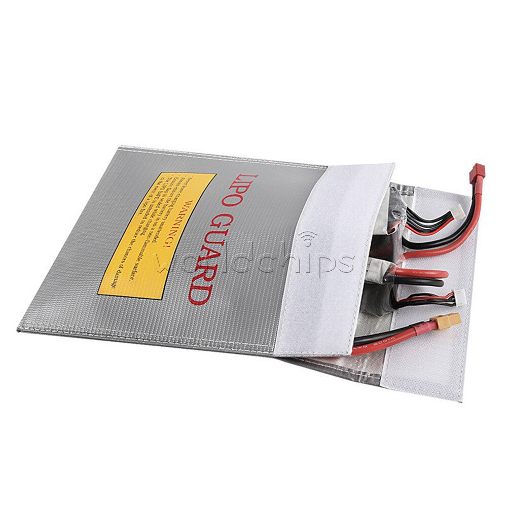 Fireproof High Quality RC LiPo Battery Safety Bag Safe Guard Charging Sack 2Size