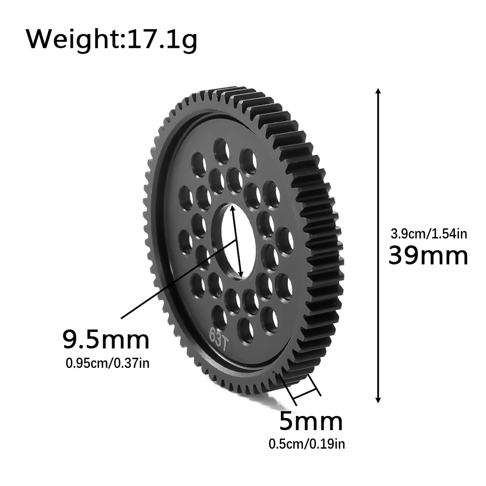 1 x High Speed Spur Gear+ 1 x Gear Mount For TAMIYA TT-02 RC Car