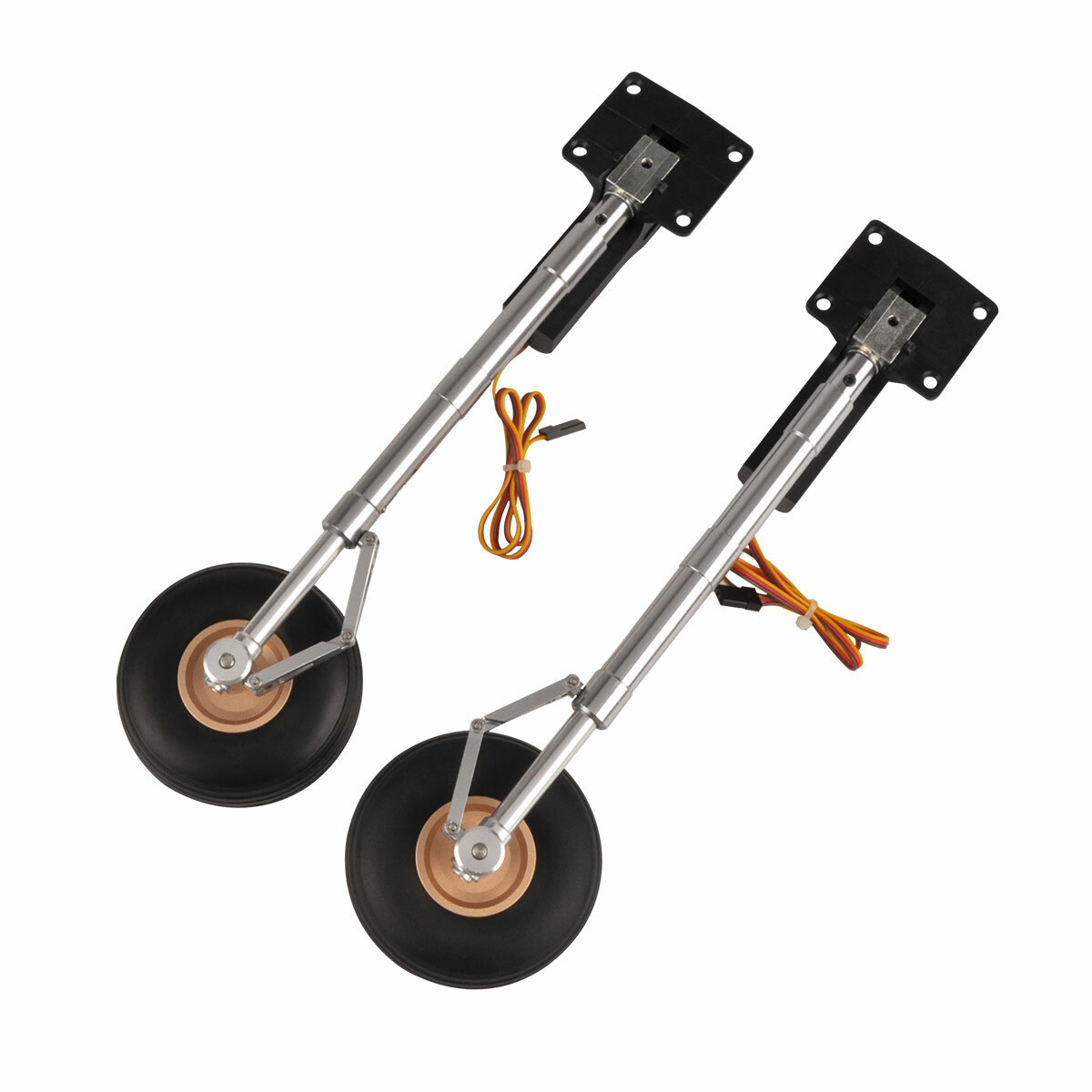 2pcs RC Main Electronic Retractable Landing Gears w/ Wheel 275mm for 10kg Plane