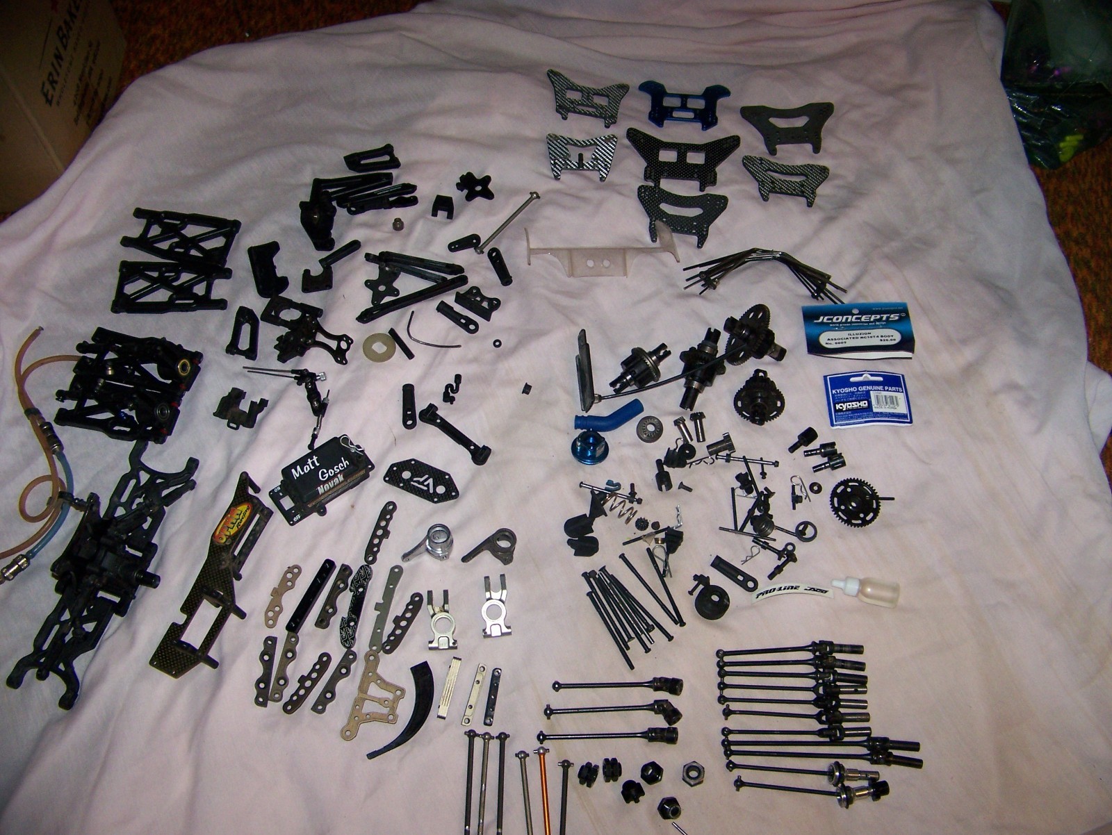 hpi shocks Kyosho JQ losi OFNA towers diffs cvds brace pins rc monster parts gt