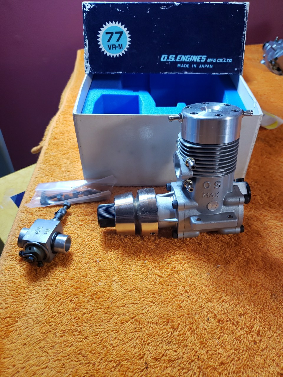 OS Engine – OS 77 VR-M Marine RC Boat Motor – Round Water Cooled head – new