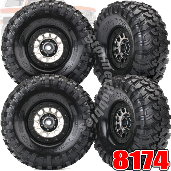 4 Traxxas TRA8174 Canyon Trail 1.9 Tires/Method 105 BeadLock Wheels: 1/10 TRX-4