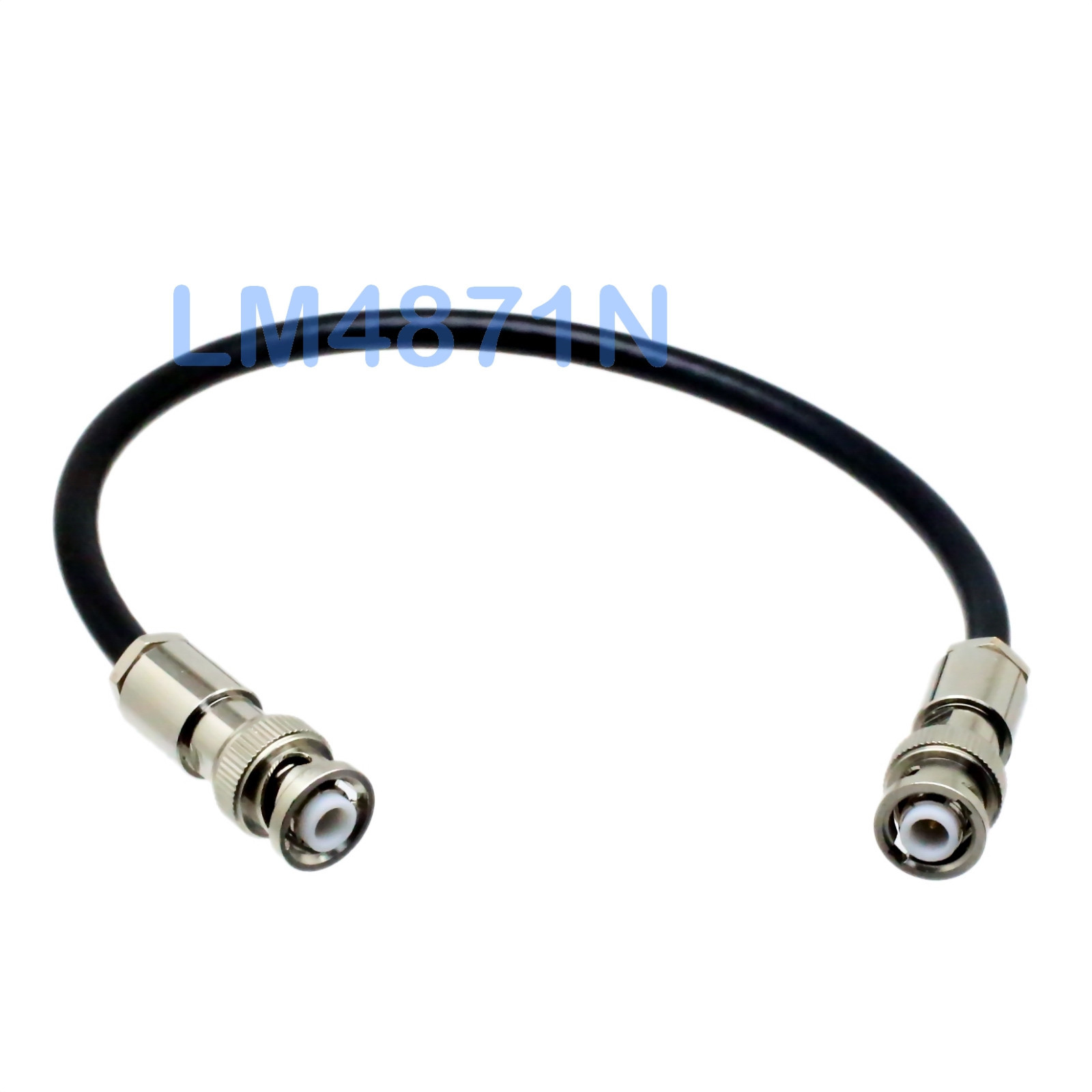 BNC Male to Male high voltage MHV 3000V RF Coaxial terminal clamp RG59 1FT cable