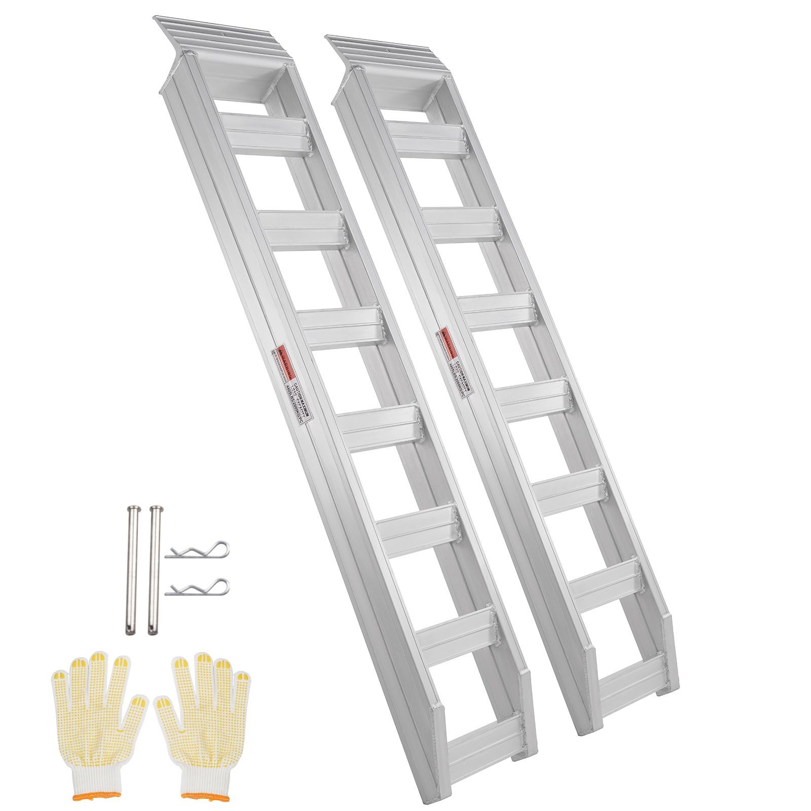 Aluminum Ramps, 8810 lbs, Heavy – duty Ramps with Top Hook Attaching End