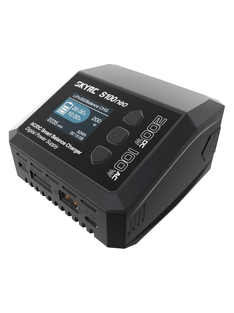 SkyRC S100neo Balance Charger AC100W DC200W 12A Smart LiPo Battery RC Discharger