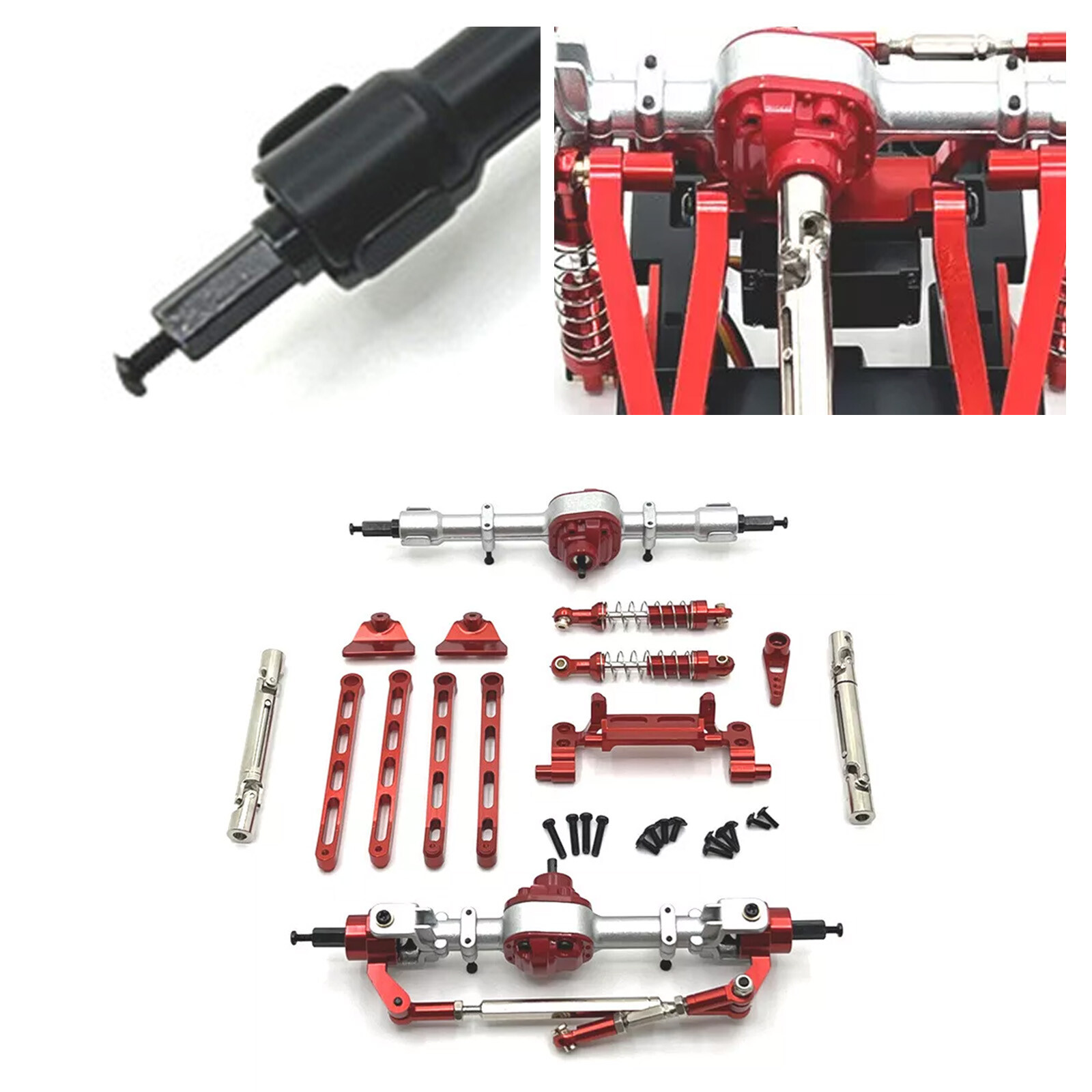 For 1/12 MN82 LC79 MN78 RC Upgrade Parts Full Car Metal Assembly Kit Replacement