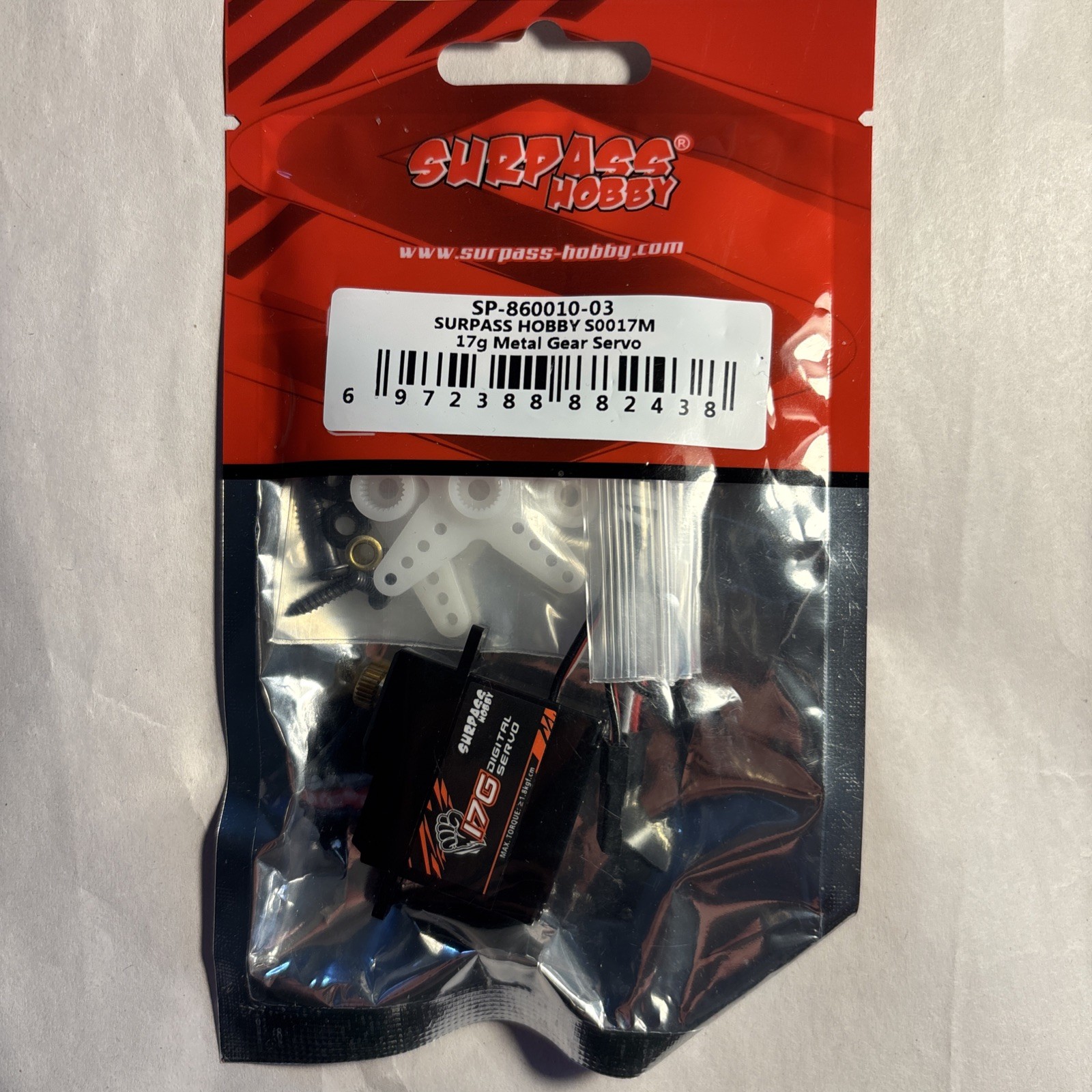SURPASS 17g Metal Gear  Steering  Servo for Wpl RC 1/18 1/16 Truck Car sg1603