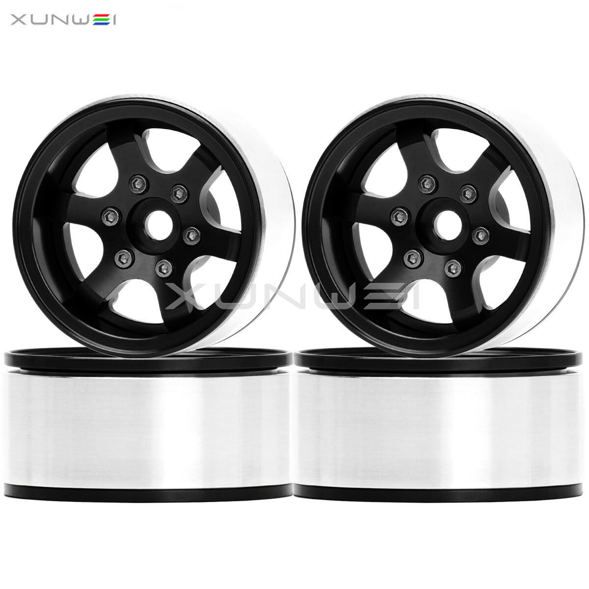 1.55 inch -4.4mm / +2.8mm Offset Wheel Rim for 1/10 AXIAL D90 TF2 MST CC01 LC70