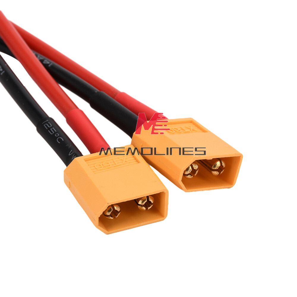 XT60 Connector Extension Lead Wire Male-Female 10cm 14AWG Silicone Wire for RC