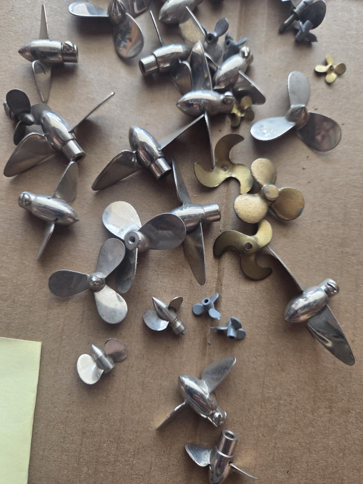 LOT OF 50+ RC BOAT/MODEL PROPELLERS & MORE PLASTIC/METAL