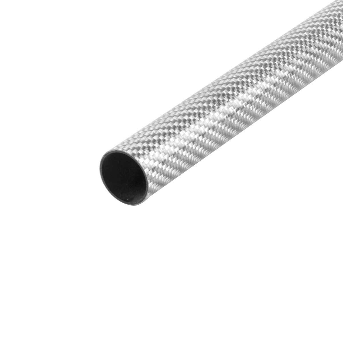 2PCS 23mm*21mm*500mm Roll Carbon Fiber Tube RC Airplane 3K Glossy Multicolor