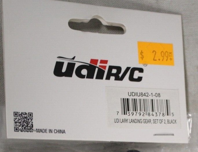 UDIR/C #UDIU842–1-08 landing gear set of 2 black RC Drone Parts