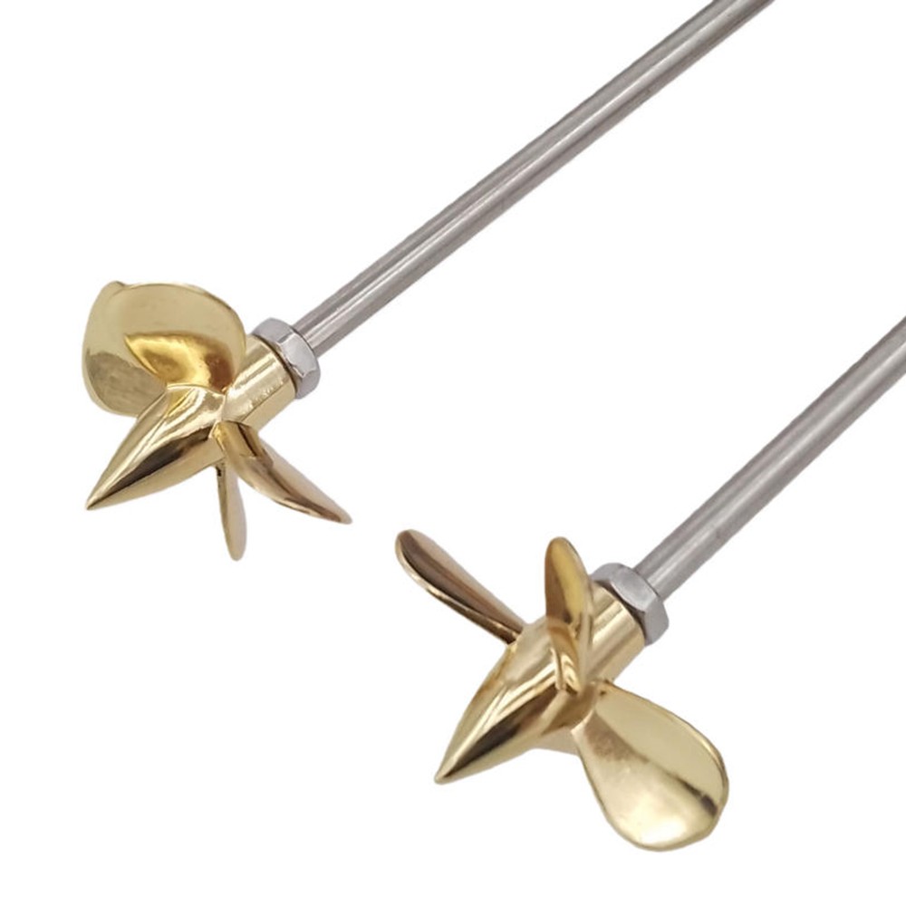 2x 4-Blades Metal Propeller 3mm M3 26mm Submerged Prop for 1/200 RC Boat Marine