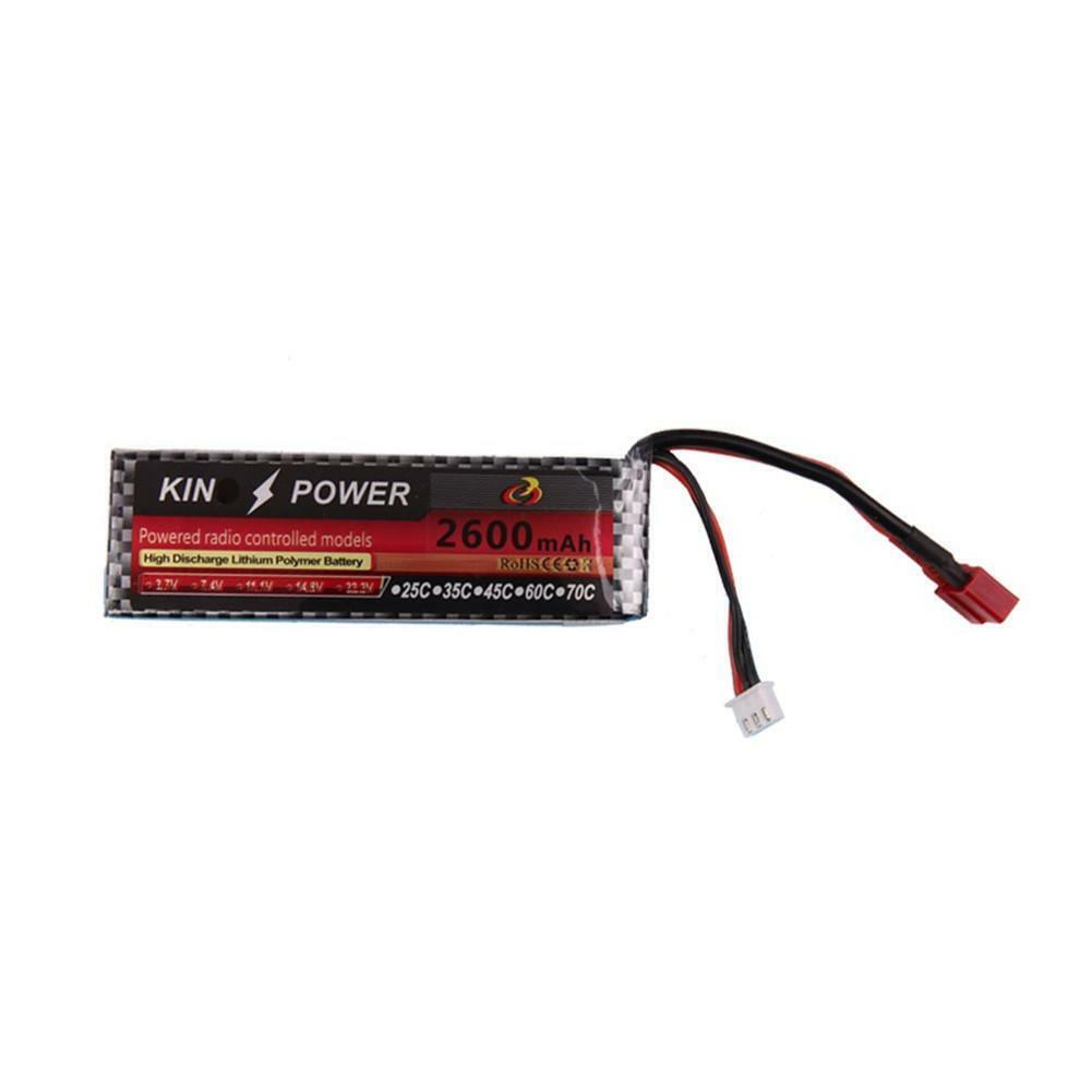 7.4V 2600mAh 25C Lipo Battery For WLtoys 1/14 144001 RC Car Upgrade Parts T Plug