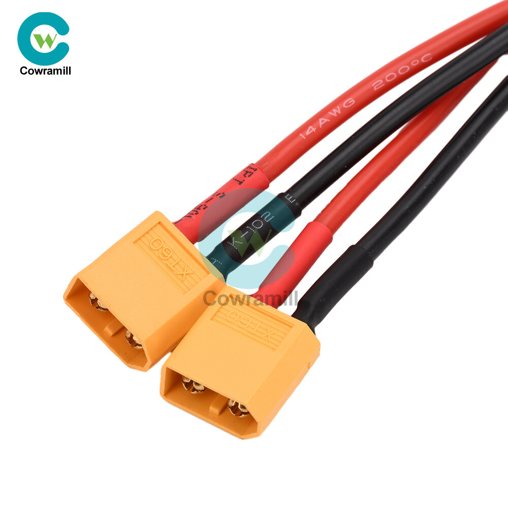 14AWG XT60 Male/Female Wire Parallel Battery Connector Extension Cable for RC