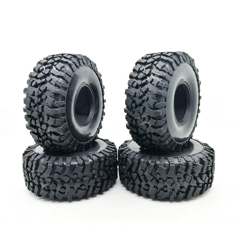 4PCS 120MM 1.9 Inch Soft Tires For SCX10 90046 D90 TRX4 Truck Crawler 1.9/2.2