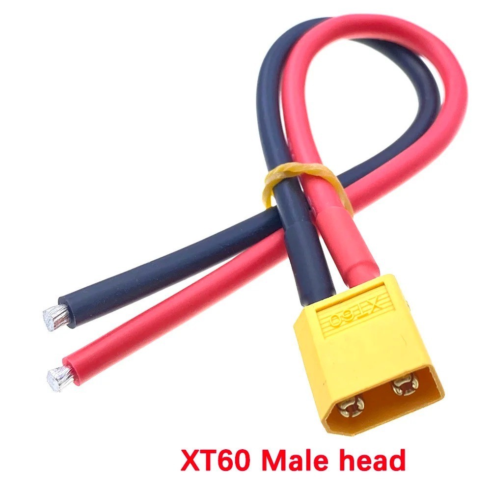 XT60 Male to Female Extension Cable 12AWG Silicone Wire 10cm 20cm 30cm
